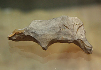 Silex d&eacute;coup&eacute; en forme de figure animale 