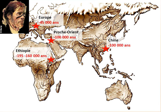 Déploiement Homo sapiens