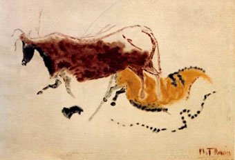 Relevé de Lascaux Par Maurice Thaon