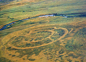 Arkaim vue du ciel