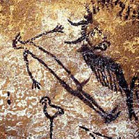 Homme de la scène du puit dans la Grotte de Lascaux