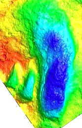 Scans des traces de pas à Ileret