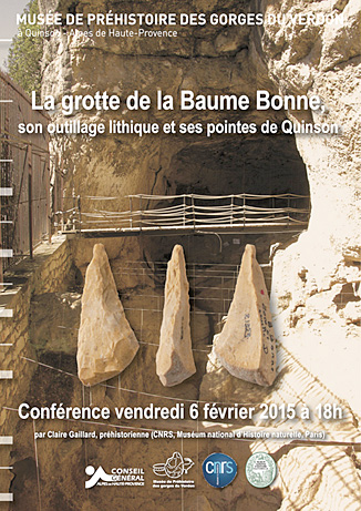 La grotte de la Baume Bonne, son outillage lithique et ses pointes de Quinson