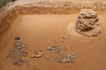 Vue générale du site de fouille d'Etiolles