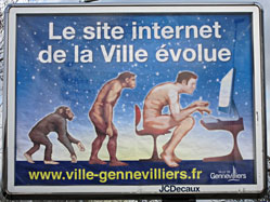 Evolution de l'homme appliquée à un site internet