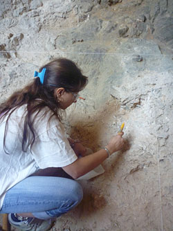 Fouilles dans la grotte de l'Observatoire