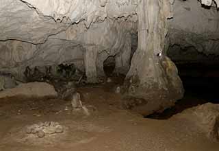 Piliers stalagmitiques de la Grotte de la Vache