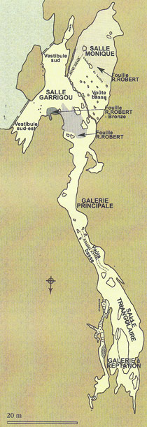 Plan de la Grotte de la Vache