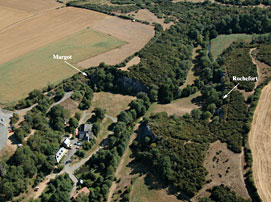 Grotte Margot vue du ciel