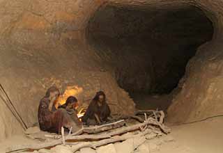 Reconstitution d'un foyer magdalénien