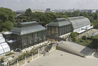 Vue générale des serres du Jardin des Plantes