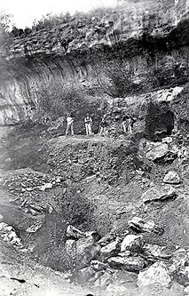 Fouilles à l'abri Laussel en 1911 et 1912