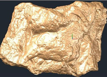 Modèle 3D provenant du calcul photogrammétrique 