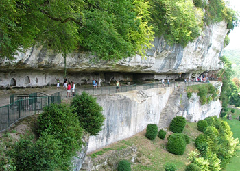 Terrasse principale d ela Roque Saint Christophe