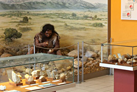 La première salle du Musée de préhistoire de Tautavel